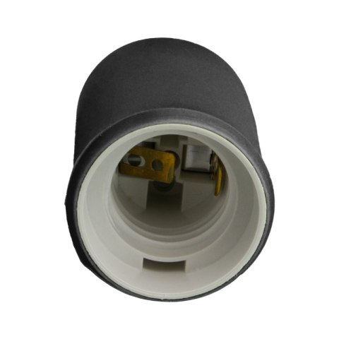 Silikonowa oprawka do żarówki E27, czarna DPM