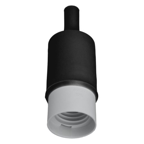 Silikonowa oprawka do żarówki E27, czarna DPM