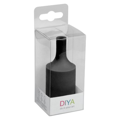 Silikonowa oprawka do żarówki E27, czarna DPM