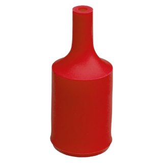 Silikonowa oprawka do żarówki E27, czerwona DPM