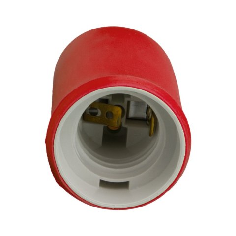 Silikonowa oprawka do żarówki E27, czerwona DPM