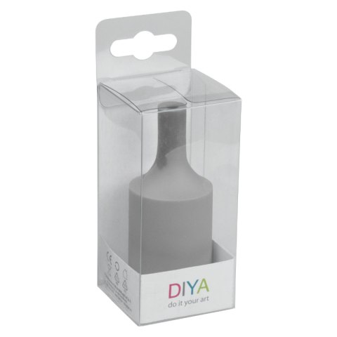 Silikonowa oprawka do żarówki E27, szara DPM