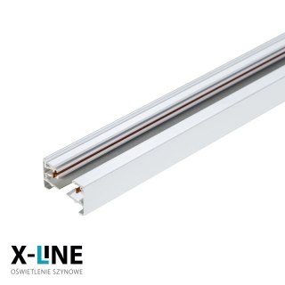 Szyna 1-fazowa, 1 m, natynkowa, biała, X-LINE DPM