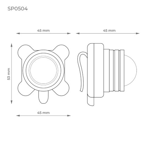 Uniwersalna lampa rowerowa USB DPM