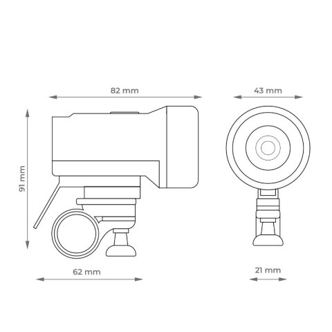 Zestaw lamp rowerowych DPM