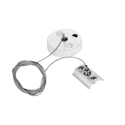 Zestaw linkowy do montażu szyn natynkowych, biały, X-LINE DPM