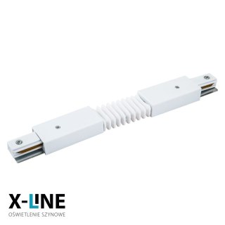 Złączka elastyczna do szyny natynkowej, biała, X-LINE DPM