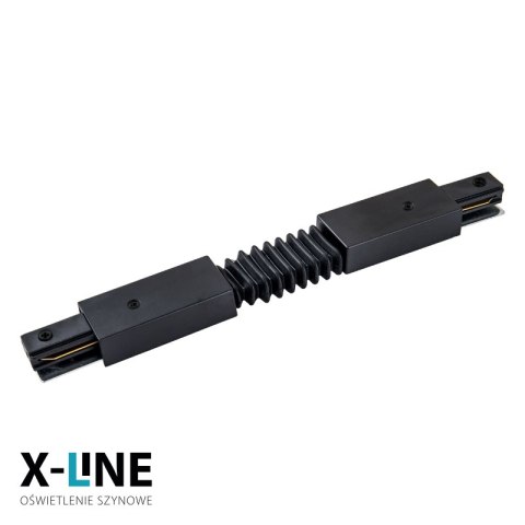 Złączka elastyczna do szyny natynkowej, czarna, X-LINE DPM