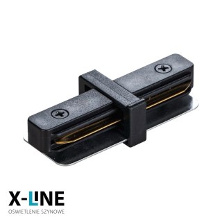 Złączka typu "I" do szyny natynkowej, czarna, X-LINE DPM