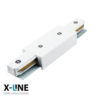 Złączka typu "I" zasilająca do szyn natynkowych, biała, X-LINE DPM