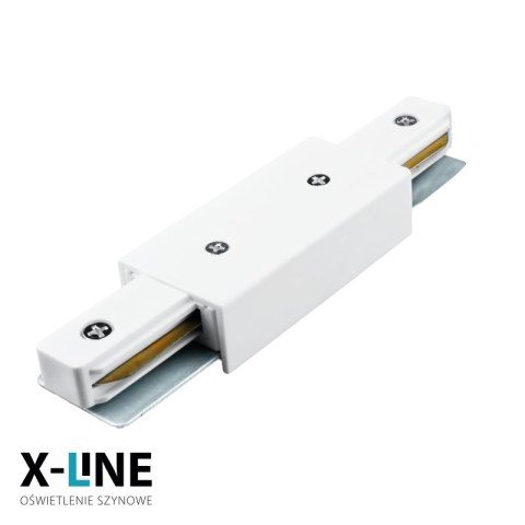 Złączka typu "I" zasilająca do szyn natynkowych, biała, X-LINE DPM
