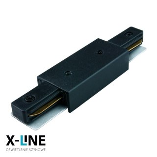 Złączka typu "I" zasilająca do szyn natynkowych, czarna, X-LINE DPM