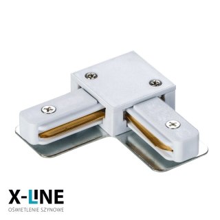 Złączka typu "L" do szyny natynkowej, biała, X-LINE DPM