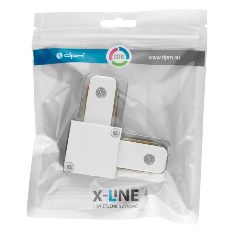 Złączka typu "L" do szyny natynkowej, biała, X-LINE DPM