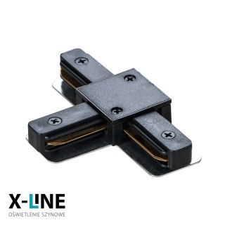 Złączka typu "T" do szyny natynkowej, czarna, X-LINE DPM