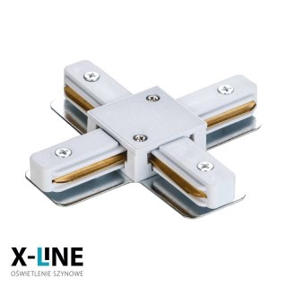 Złączka typu "X" do szyny natynkowej, biała, X-LINE DPM