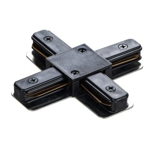 Złączka typu "X" do szyny natynkowej, czarna, X-LINE DPM