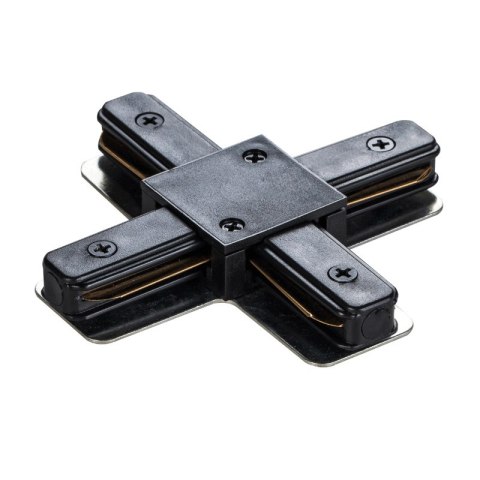 Złączka typu "X" do szyny natynkowej, czarna, X-LINE DPM