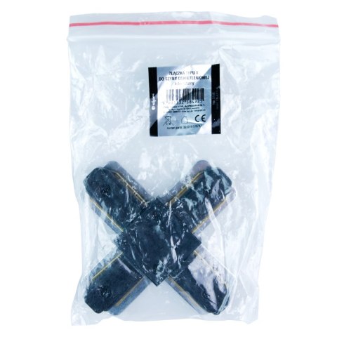 Złączka typu "X" do szyny natynkowej, czarna, X-LINE DPM