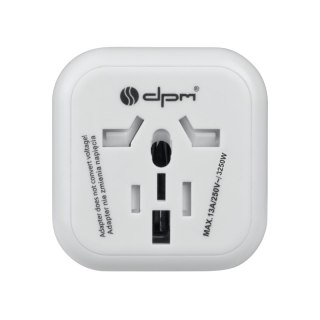 Adapter podróżny Europa, biały DPM