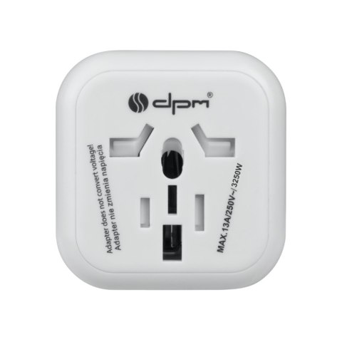 Adapter podróżny Europa, biały DPM