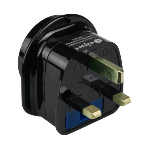 Adapter podróżny UK, czarny DPM