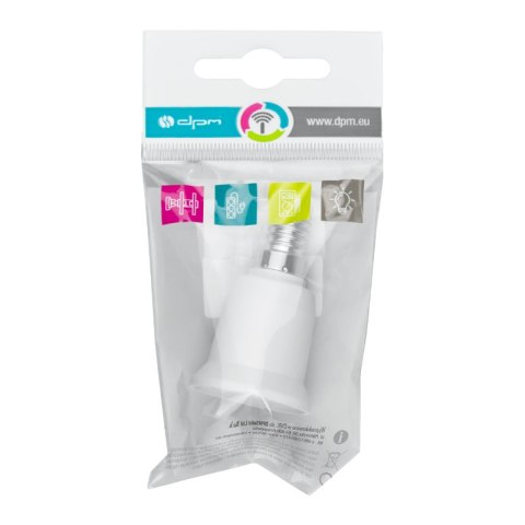 Adapter żarówki E14 na E27 DPM