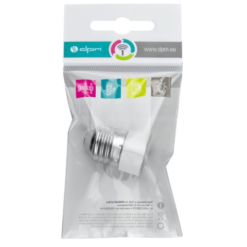 Adapter żarówki E27 na E14 DPM