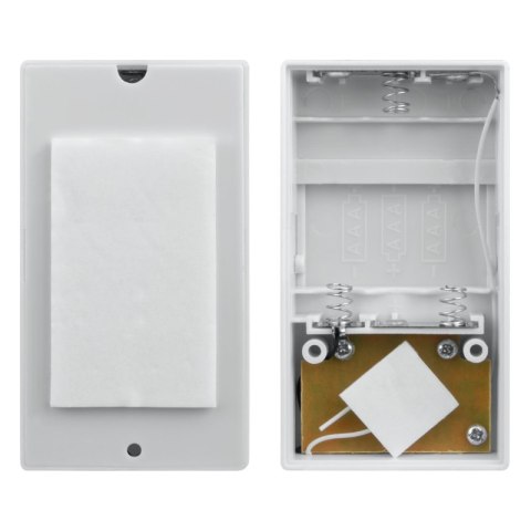 Dzwonek bezprzewodowy bateryjny, biały, Electromalt BRAK MARKI