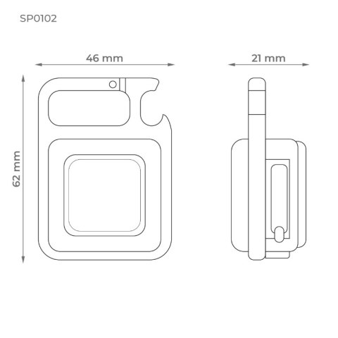 Lampa COB ładowalna, 500 lm, 400 mAh DPM