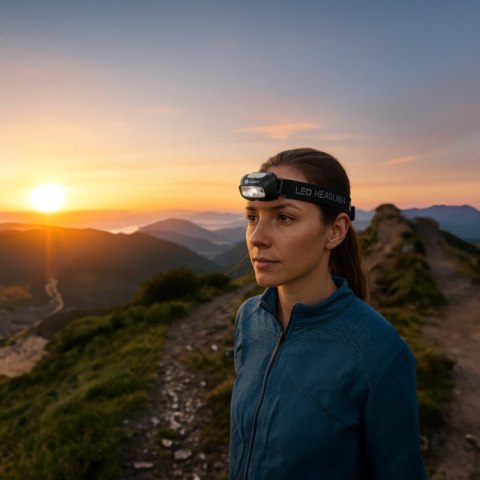 Lampa czołowa COB ładowalna, 250 lm, IPX5 DPM