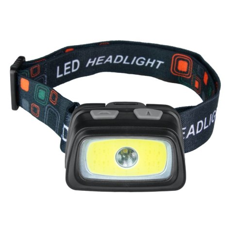 Lampa czołowa COB/LED, 350 lm, IPX6 DPM