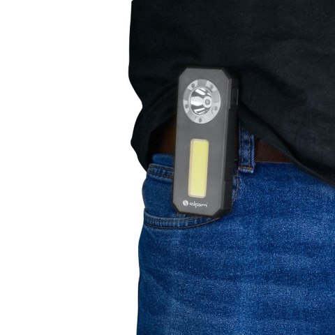 Lampa robocza COB/XPE ładowalna, 450 lm, 1000 mAh DPM