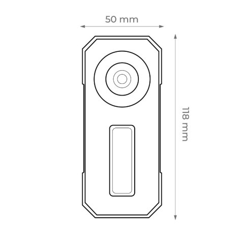 Lampa robocza COB/XPE ładowalna, 450 lm, 1000 mAh DPM