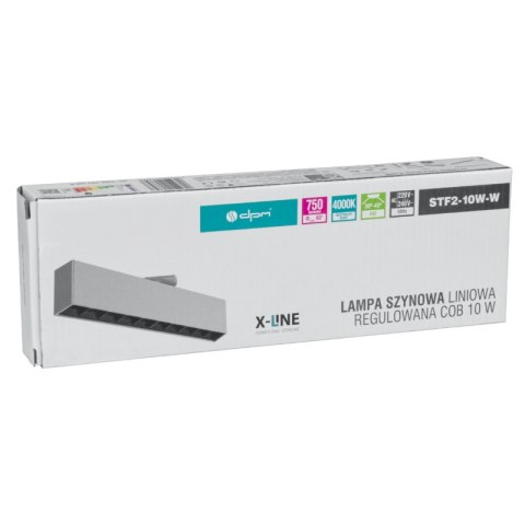 Lampa szynowa LED liniowa regulowana, 10 W, 750 lm, 4000 K, biała, X-LINE DPM
