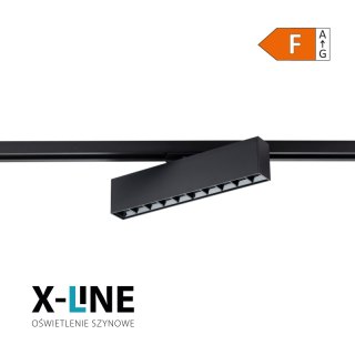 Lampa szynowa LED liniowa regulowana, 10 W, 750 lm, 4000 K, czarna, X-LINE DPM