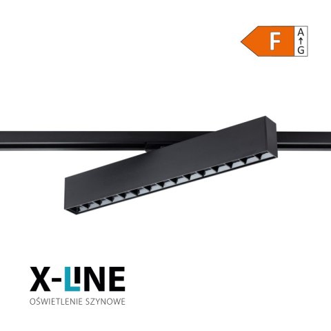 Lampa szynowa LED liniowa regulowana, 15 W, 1350 lm, 4000 K, czarna, X-LINE DPM