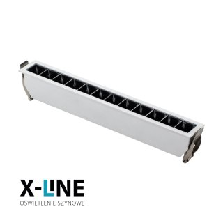 Listwa LED podtynkowa liniowa, 12 W, 1080 lm, biała, X-LINE DPM