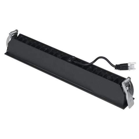 Listwa LED podtynkowa liniowa, 12 W, 1080 lm, czarna, X-LINE DPM