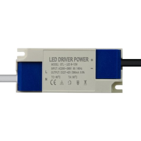 Listwa LED podtynkowa liniowa, 12 W, 1080 lm, czarna, X-LINE DPM