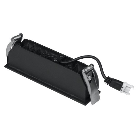 Listwa LED podtynkowa liniowa, 6 W, 540 lm, czarna, X-LINE DPM