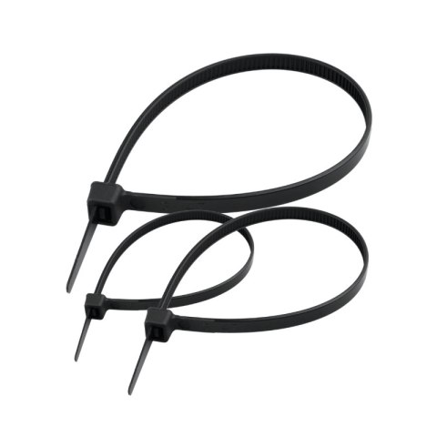 Opaski zaciskowe, 100 / 150 / 200 mm, 60 szt., czarne