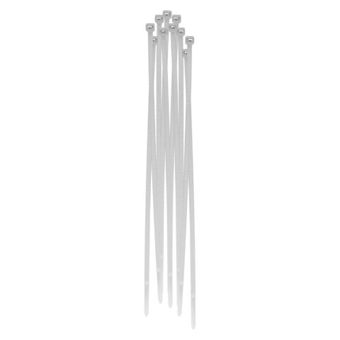 Opaski zaciskowe, 2,5 x 100 mm, 100 szt., białe DPM