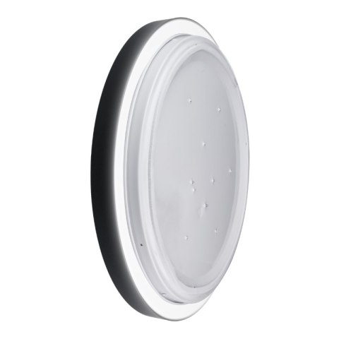 Plafon natynkowy, IP44, 18 W, 4000 K, okrągły, czarny DPM