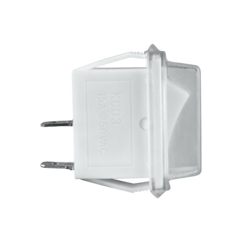 Przełącznik kołyskowy ON/OFF, IP44, 15 A, biały DPM