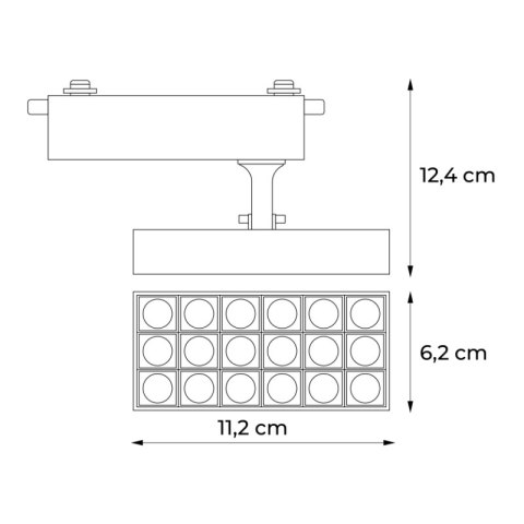 Reflektor szynowy LED, 10 W, 900 lm, 4000 K, biały, X-LINE DPM