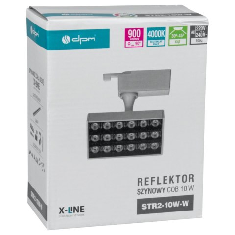 Reflektor szynowy LED, 10 W, 900 lm, 4000 K, biały, X-LINE DPM