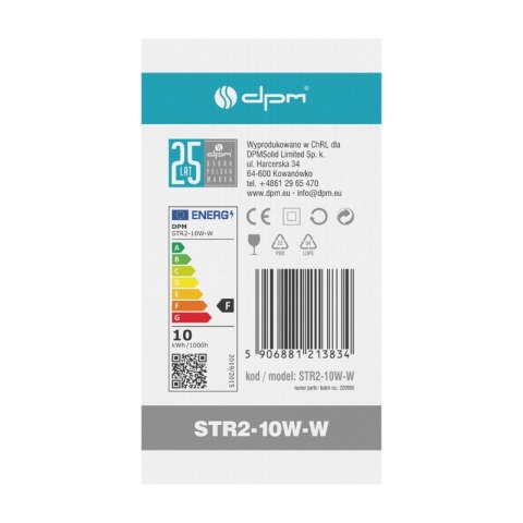 Reflektor szynowy LED, 10 W, 900 lm, 4000 K, biały, X-LINE DPM