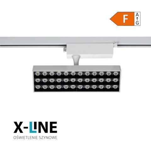 Reflektor szynowy LED, 20 W, 1750 lm, 4000 K, biały, X-LINE DPM