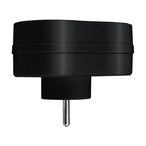 Rozgałęźnik elektryczny, 3 gniazda z uziemieniem, czarny DPM